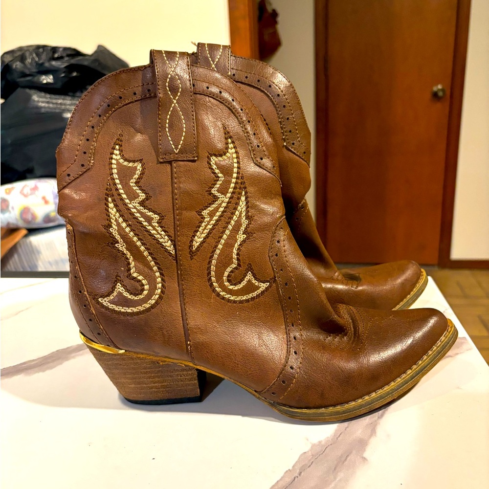 Ankle Cowgirl Boots